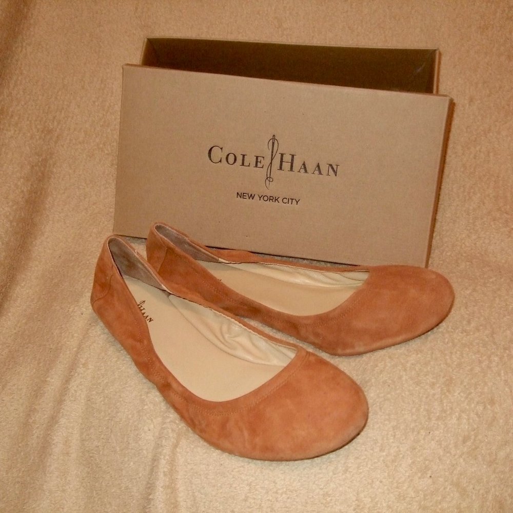 Cole Haan Manhattan Ballet flat in Carmello Suede